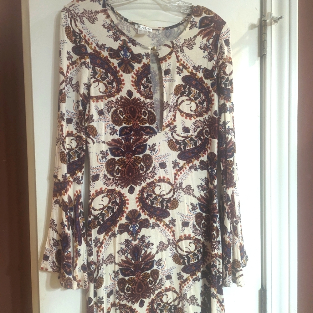 Venus Dress, Medium, Brown Tones.